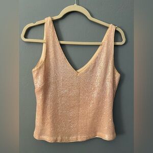 Silk Banana Republic Top light pink
